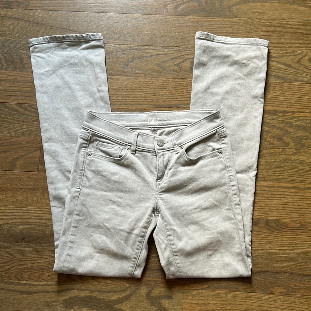 Ann Taylor Loft Grey/ Taupe Bootcut Jeans size 25